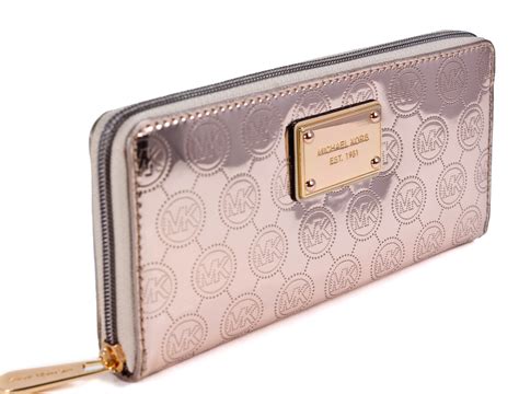 michael kors rose gold wallet.